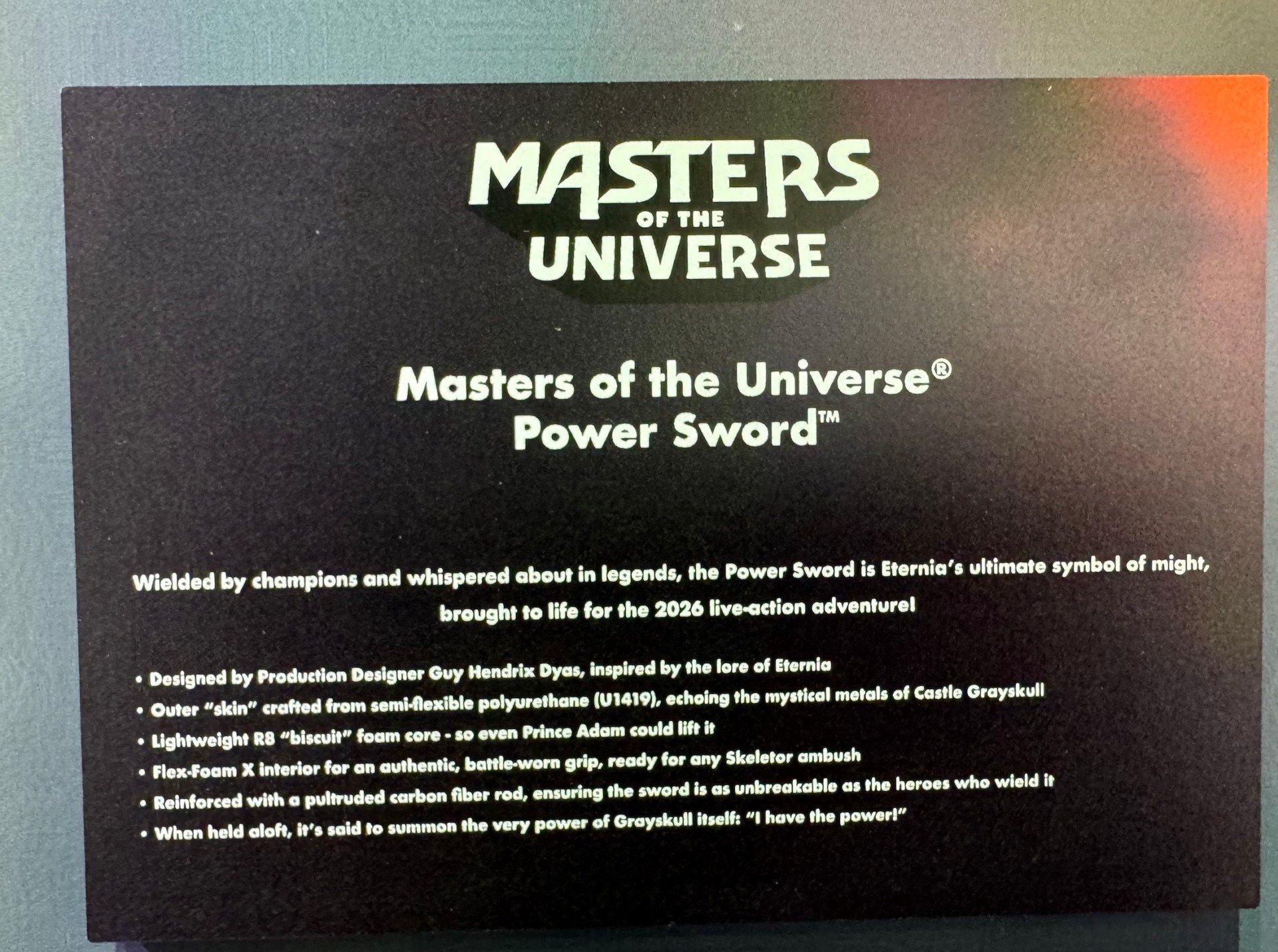 Masters of the Universe Power Sword