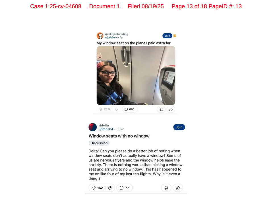 Delta Reddit post