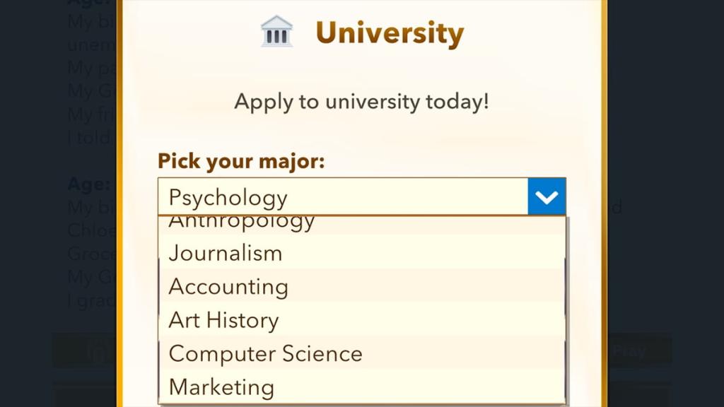 BitLifeのコンピュータサイエンスの学位