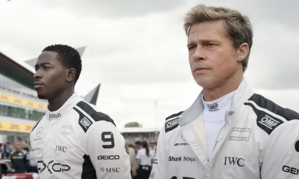 A snippet from the trailer of The F1 Movie
