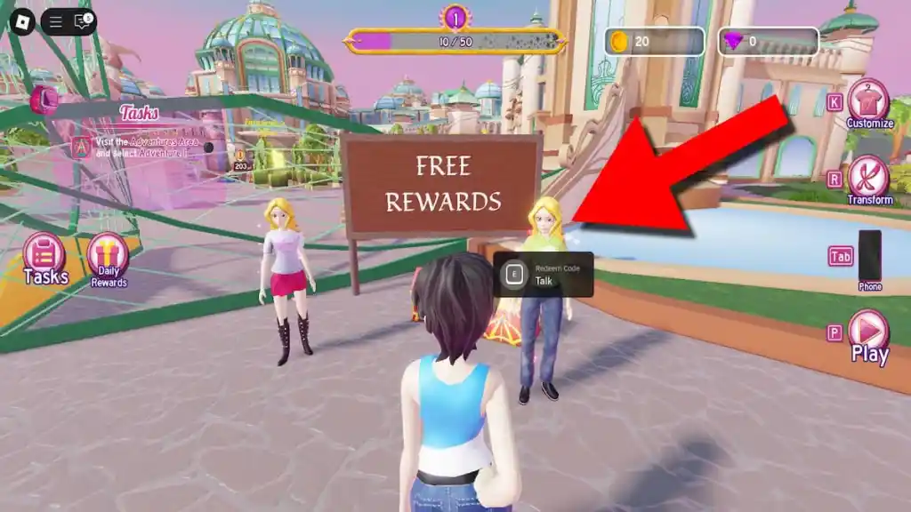 Winx Club Magixでコードを引き換える方法。
