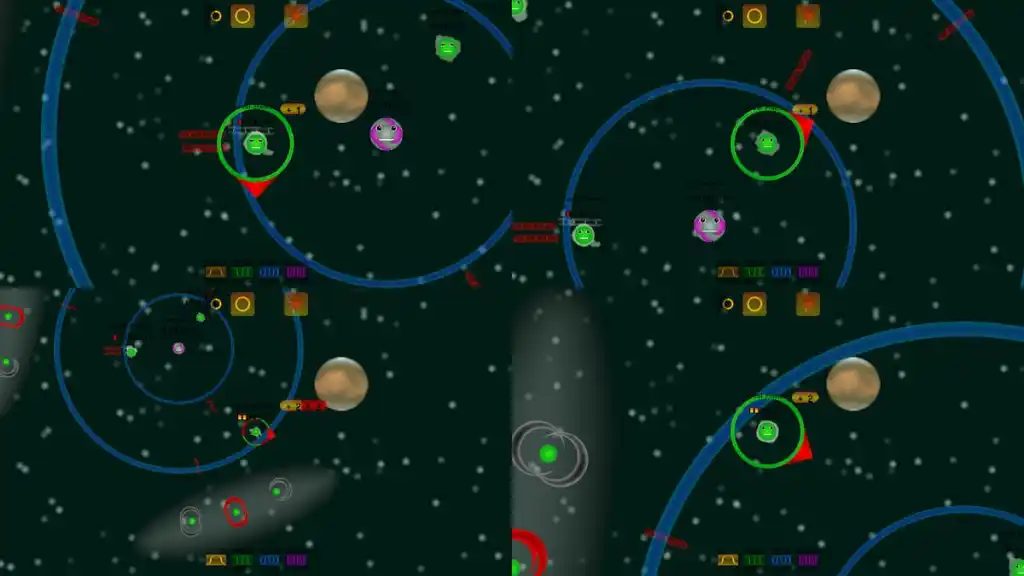 Bohrdomゲームのスクリーンショット。
