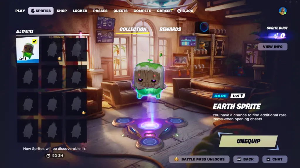 フォートナイトのEarth Sprite