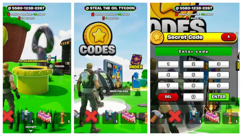 Steal the Oil Tycoon Fortnite how to redeem codes